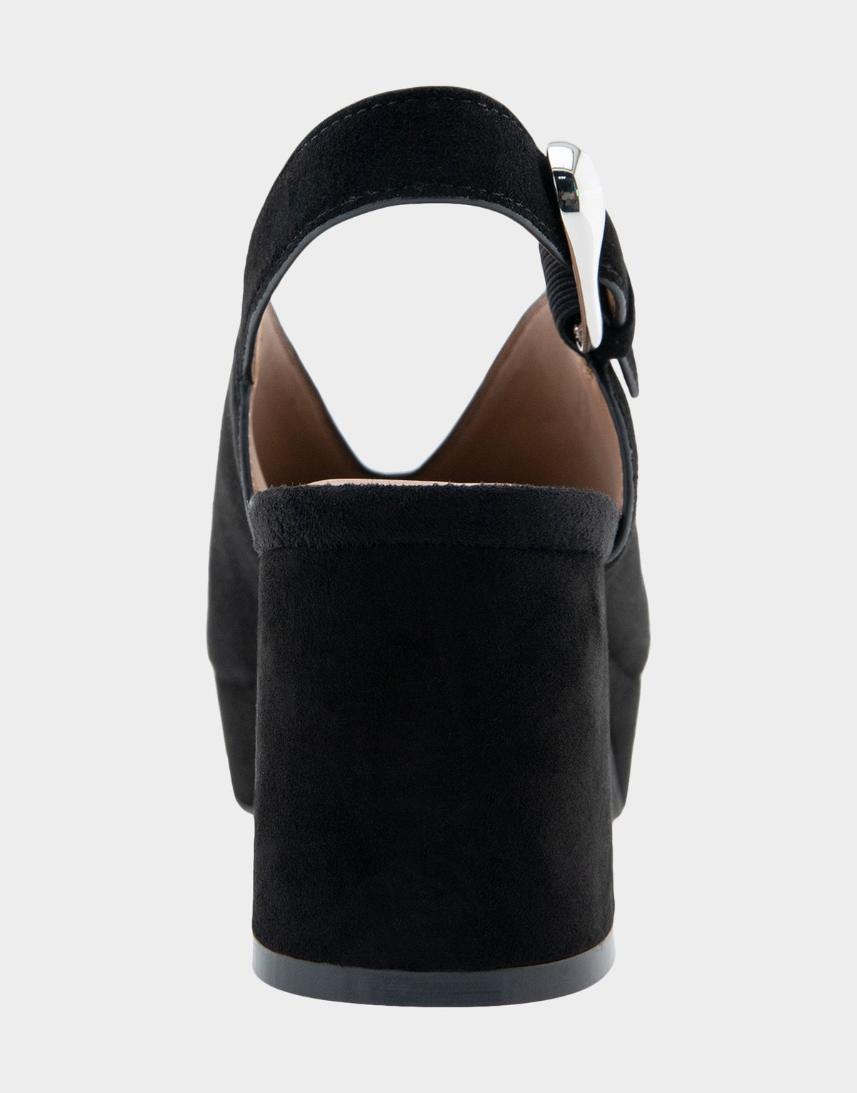 Aerosoles Cornelia Black Suede Peep Toe Platform Sandal