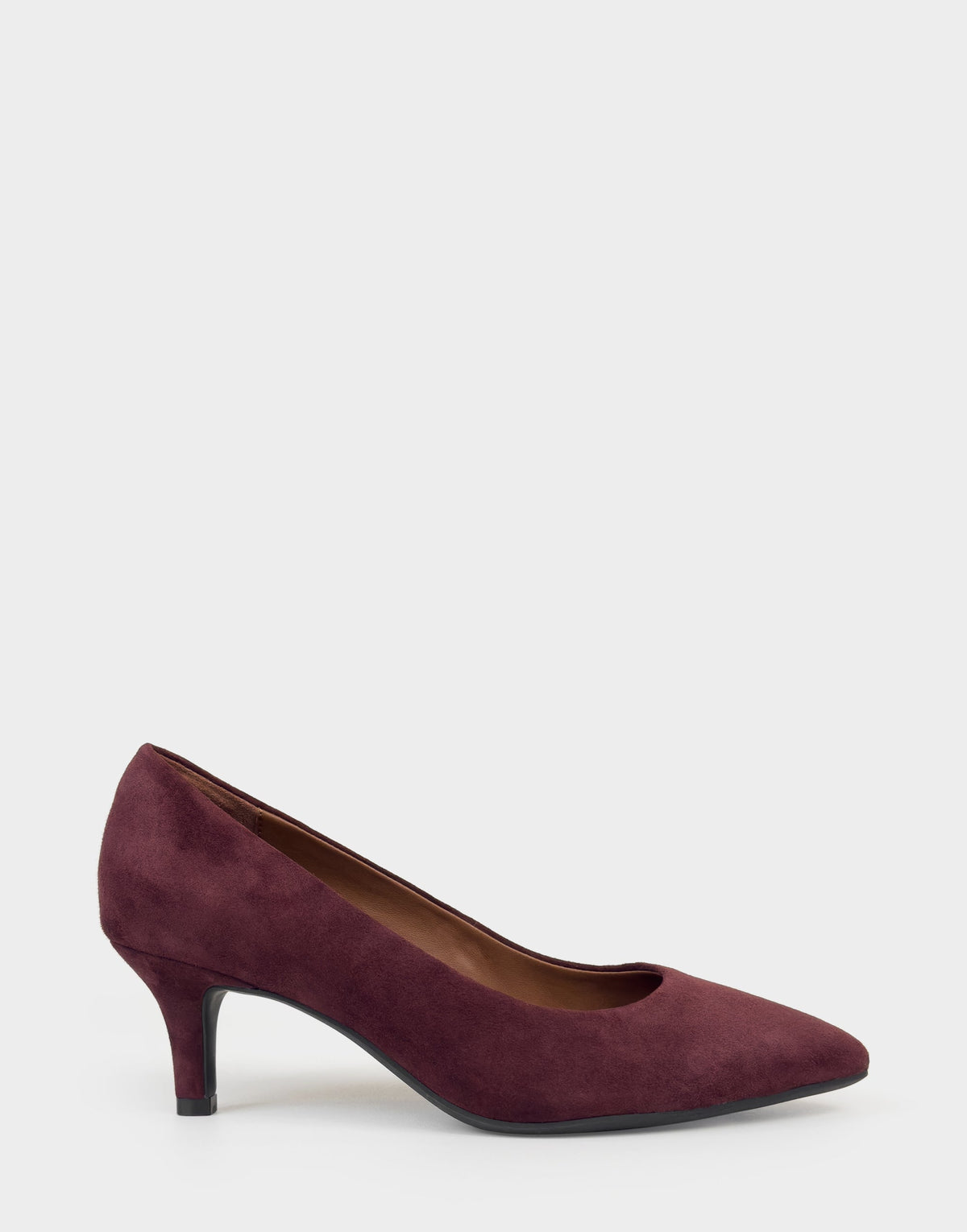 Aerosoles Women's Kitten Heel Pump in Fig Suede