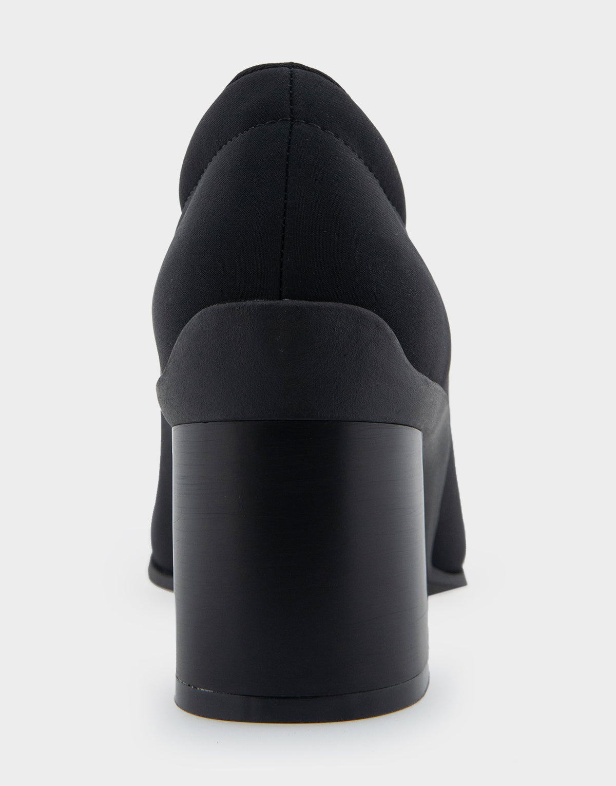 Aerosoles Casta Black Stretch Gabardine Fabric Mid Heel Pump