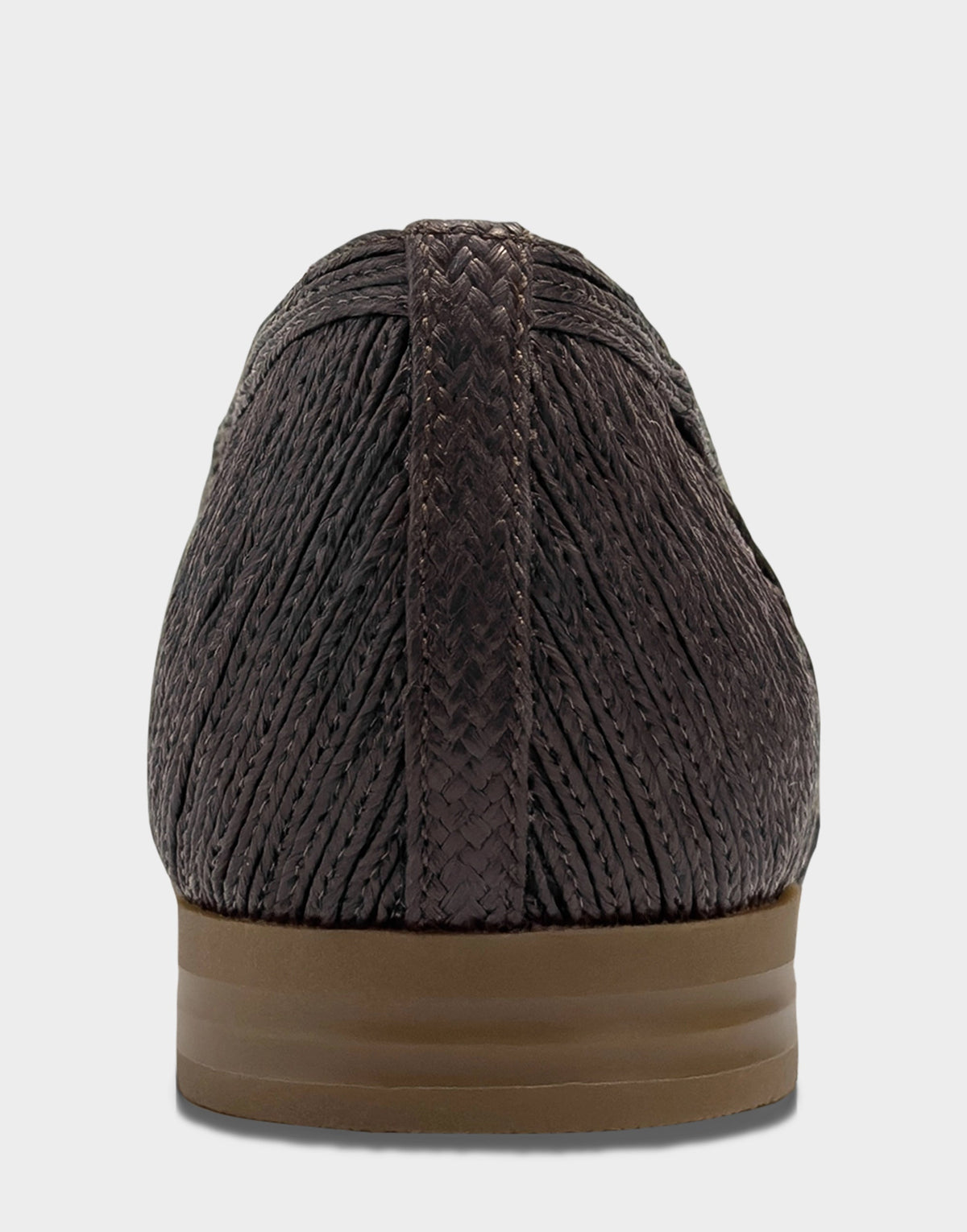 Aerosoles Women's Dress Flat in Dark Brown Faux Raffia