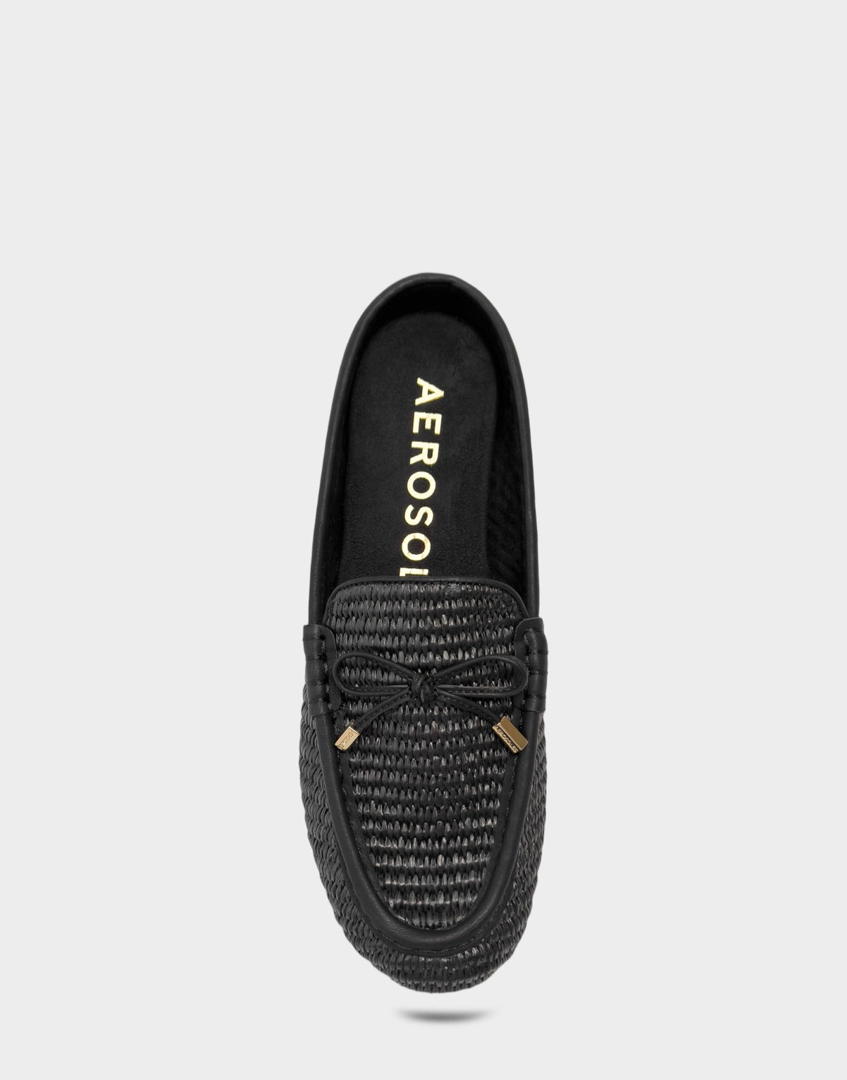 Aerosoles Women's Mule in Black Basket Raffia