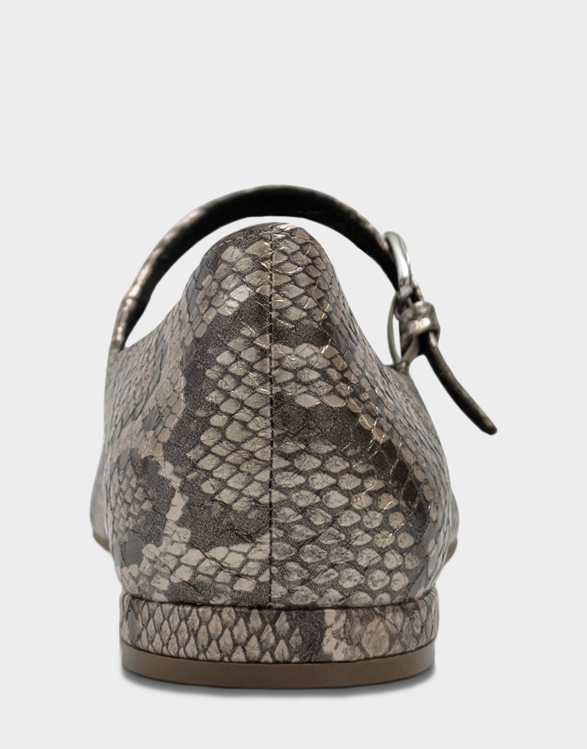 Aerosoles Women's Casual Flat in Champagne Faux Metallic Snake Print