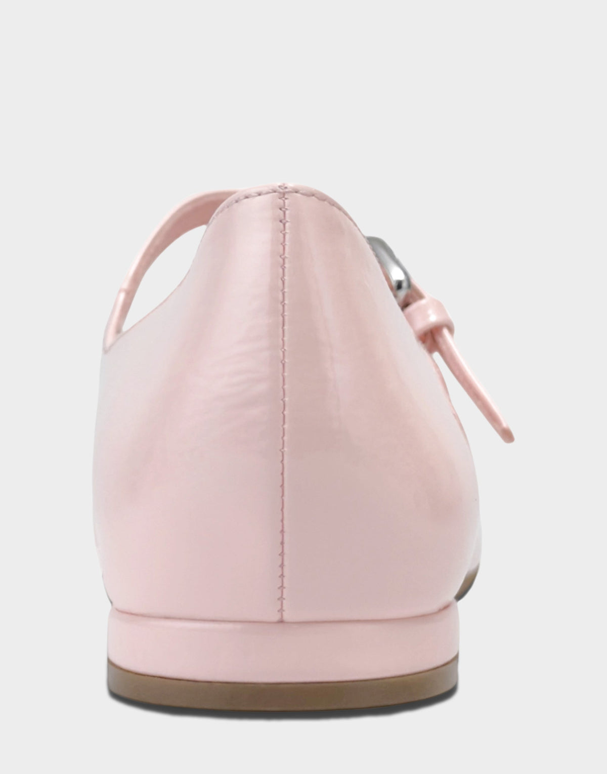 Aerosoles Women's Casual Flat in Pale Pink Faux Crinkle Patent