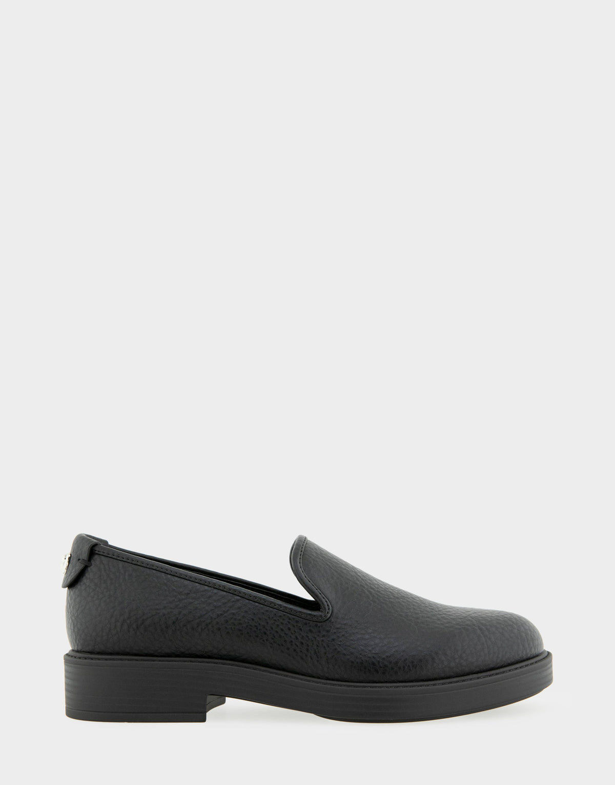 Aerosoles Women's Tailored Loafer in Black Faux Leather