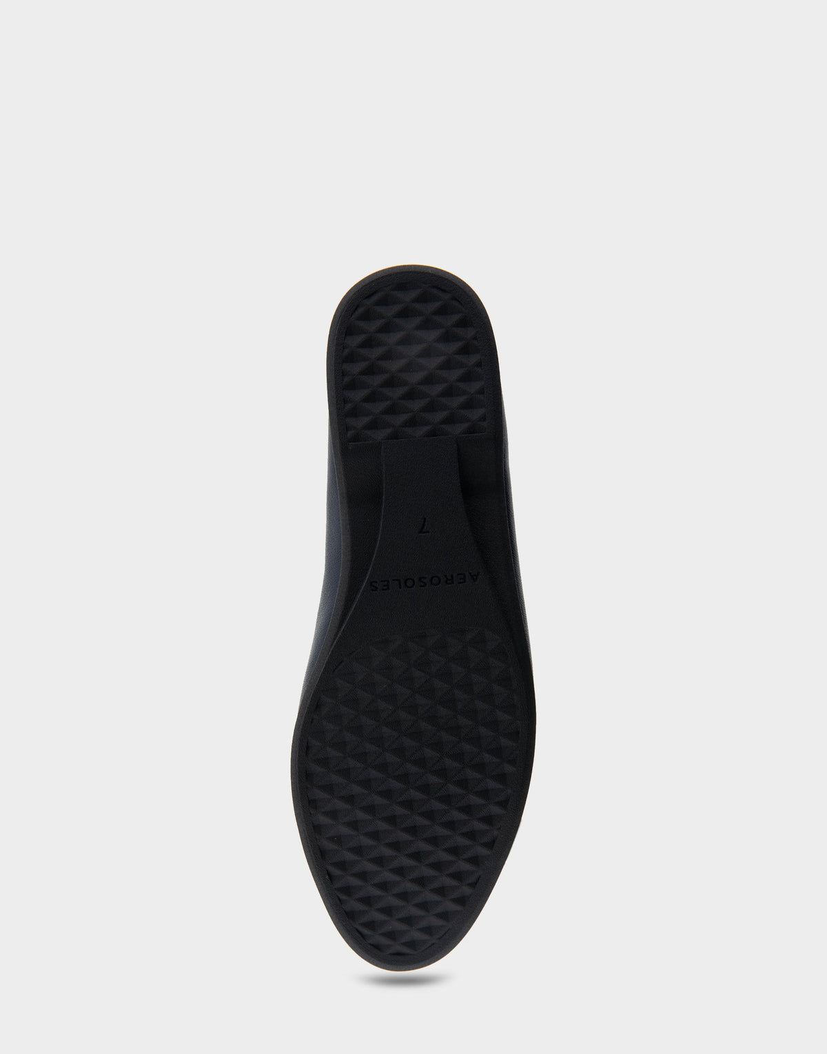 Aerosoles Bia Navy Genuine Leather Ornamented Flat