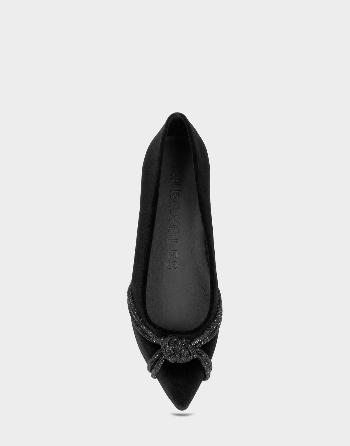 Aerosoles Women's Dress Flat in Black Velvet