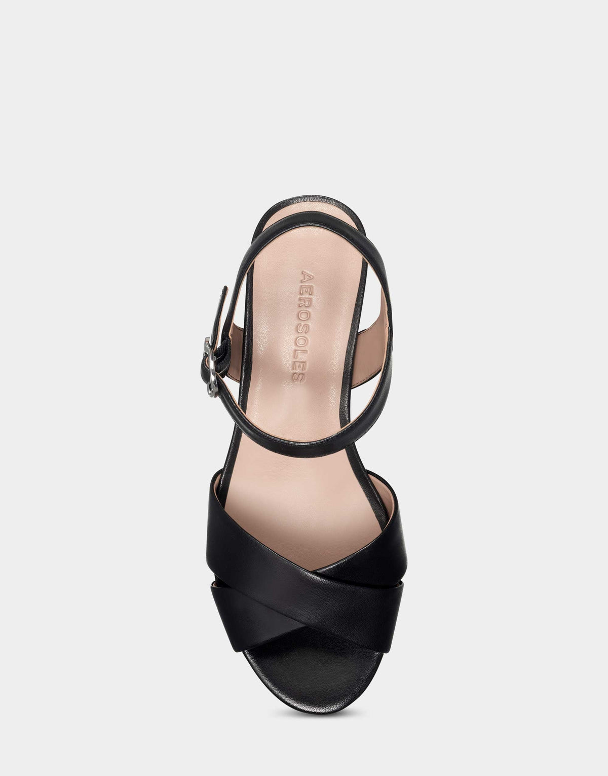 Aerosoles Comfortable Women's Sandal in Black Genuine Leather