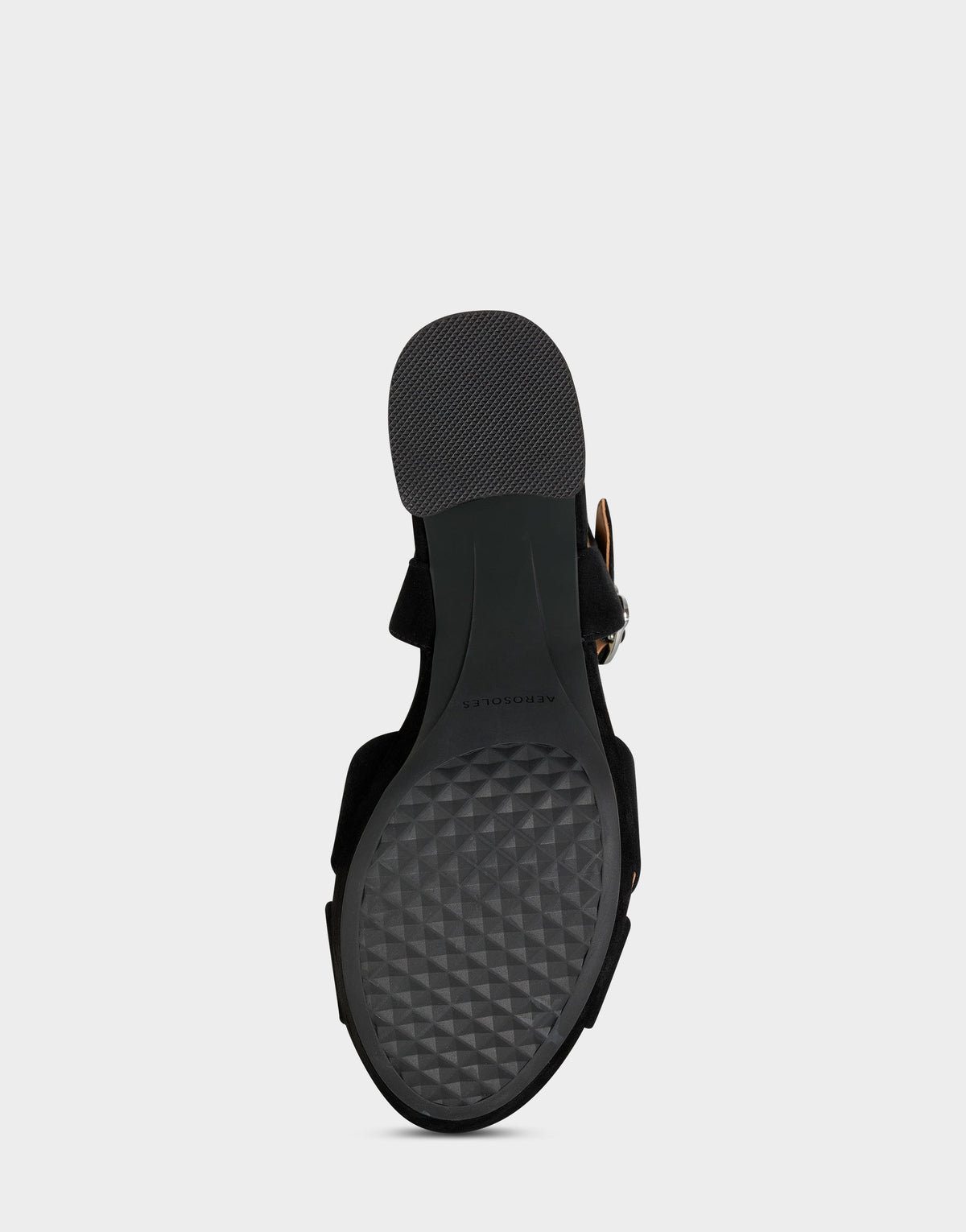 Aerosoles Comfortable Women's Crisscross Platform Sandal in Black Suede