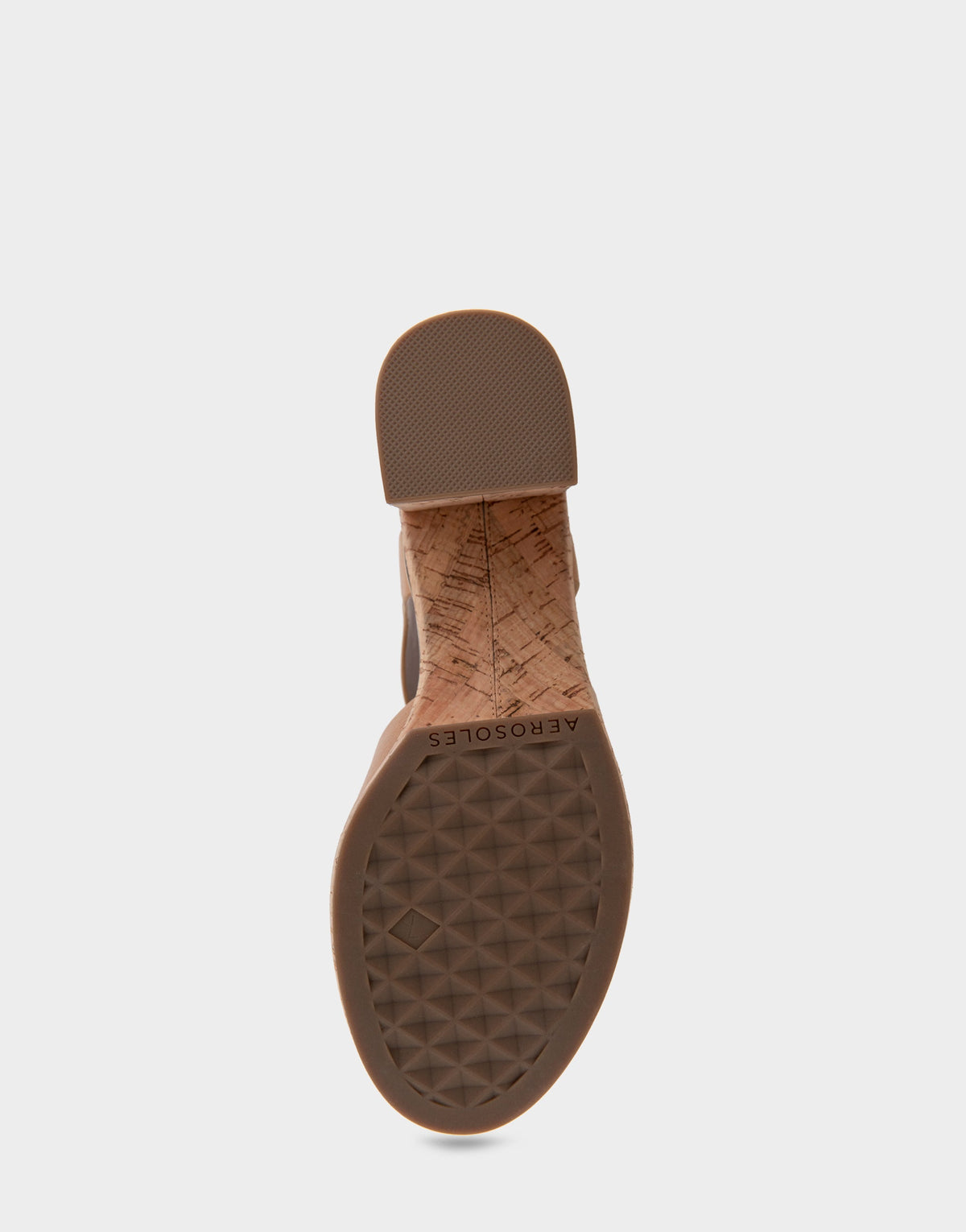 Aerosoles Comfortable Women's Platform Sandals in Tan Burnished Leather