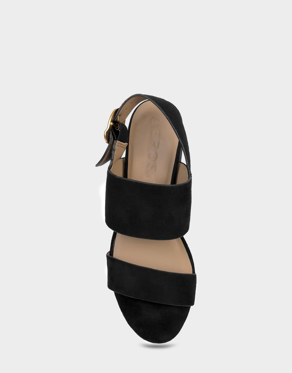 Aerosoles Comfortable Women's Sandal in Black Faux Suede
