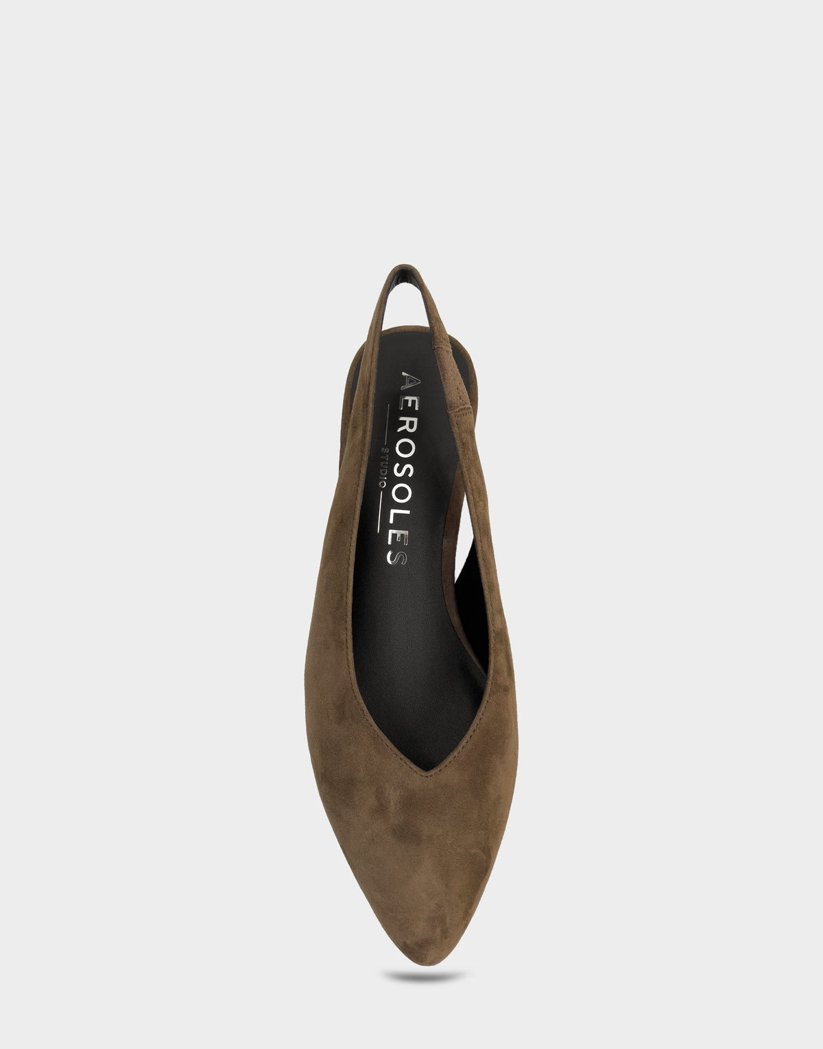 Aerosoles Comfortable Women's Slingback In Brown Suede