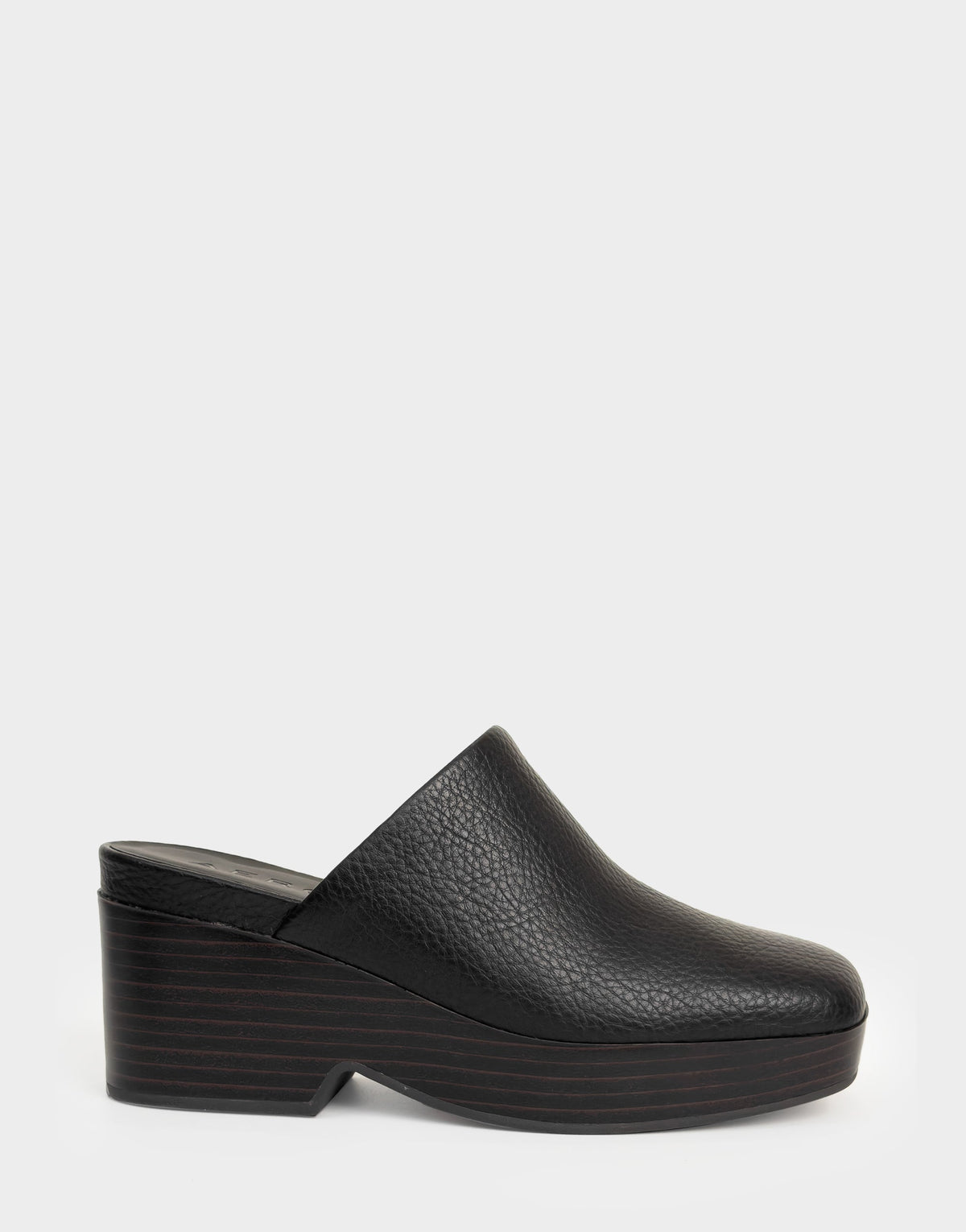Aerosoles Comfortable Women's Clog In Black Faux Leather