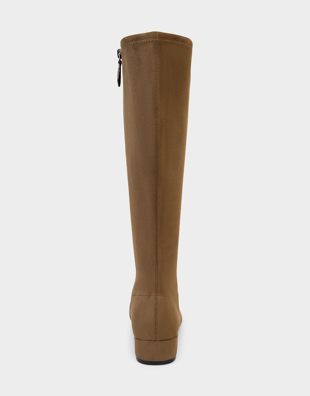 Aerosoles Comfortable Women's Low Block Heel Boot In Brown Faux Suede