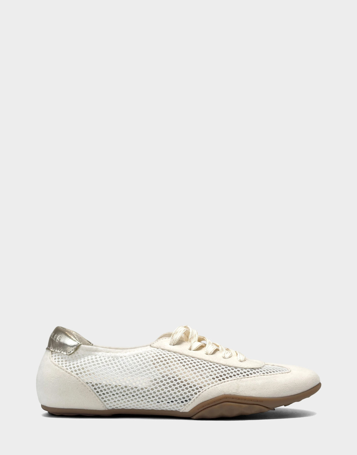 Aerosoles Comfortable Women's Sneaker in Cream Mesh/faux Suede